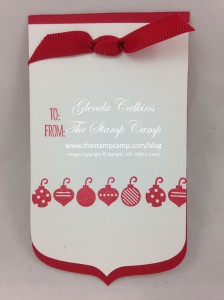 Party Pennant Christmas Tag