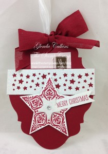 Cherry Cobbler Ornament Gift Card Holder