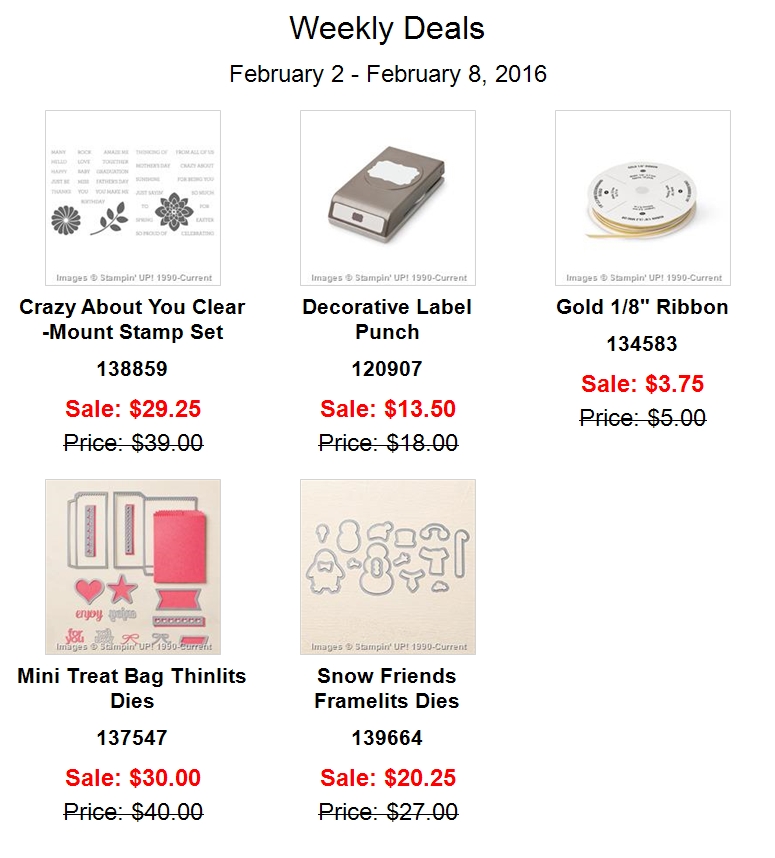 Weekly Deals Feb 2