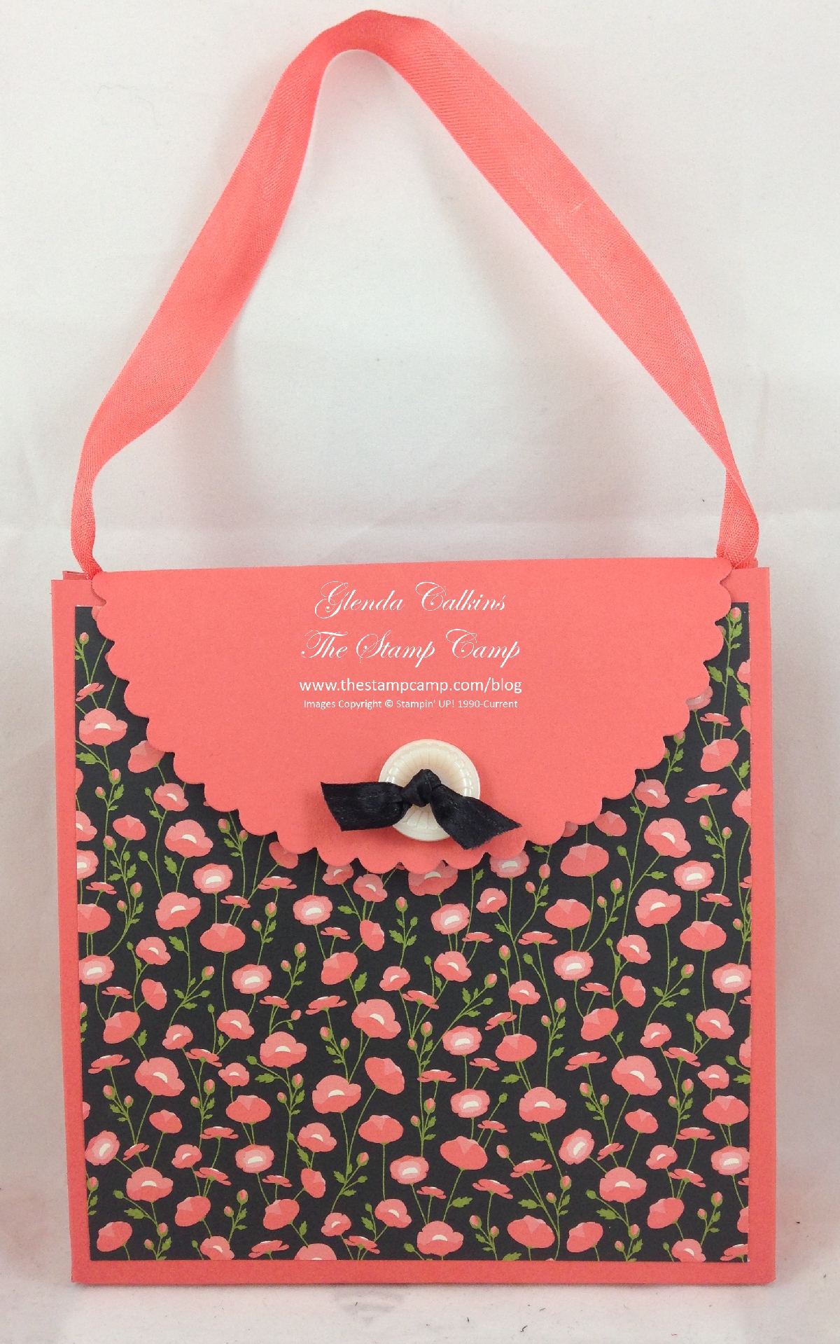 Wild about Flowers Purse using Gift Bag Punch Board