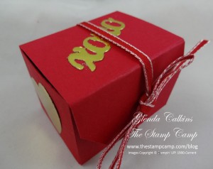 Angled Tag Topper Punch Party Favor Box