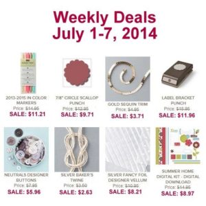 Weekly Deal July 1 - 7