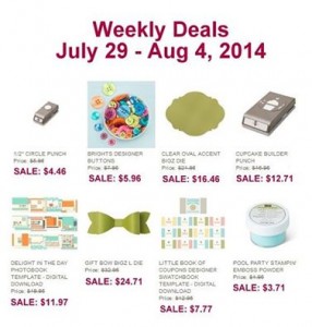 weekly deals July 29 - Aug 4