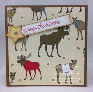 Santa & Co DSP Moose Print Gift Card Holder