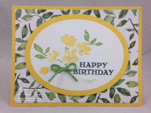 Daffodil Delight Painted Petals card