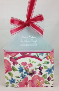 Painted Petal Card IN Double pocket