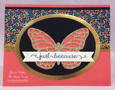 Butterfly Diecuts and Pretty Petals Paper