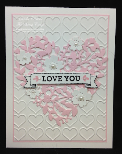 Happy Heart Textured Impressions Embossing Folder