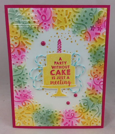 Tuesday's Tips & Techniques Coloring Textured Embossed Cardstock