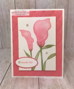Flirty Flamingo with the Lasting Lily Stamp Set