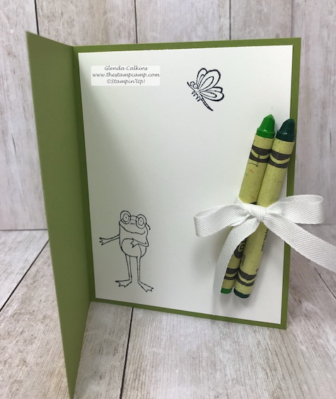 So Hoppy Together makes a great card for kids to color.  This set is free with a min. $50.00 order.  details on my blog: www.thestampcamp.com #stampinup #saleabration #thestampcamp #cards