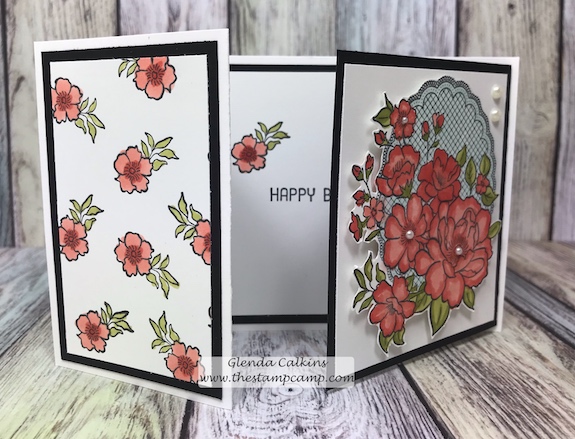 During Sale-a-bration with Stampin' Up! you get to choose from free stamp sets when you purchase $50.00 worth of products from any of the current catalogs. This is the Lovely Lattice free stamp set. #stampinup #glendasblog, #thestampcamp #handmadecards