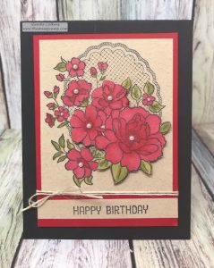 Lovely Lattice in Red to Finish Out My Trio of Cards