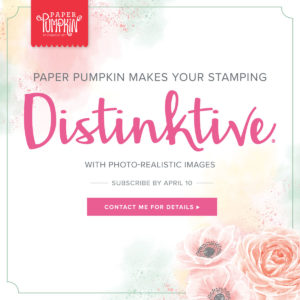 April Paper Pumpkin Kit - Brings Distinktive Stamps