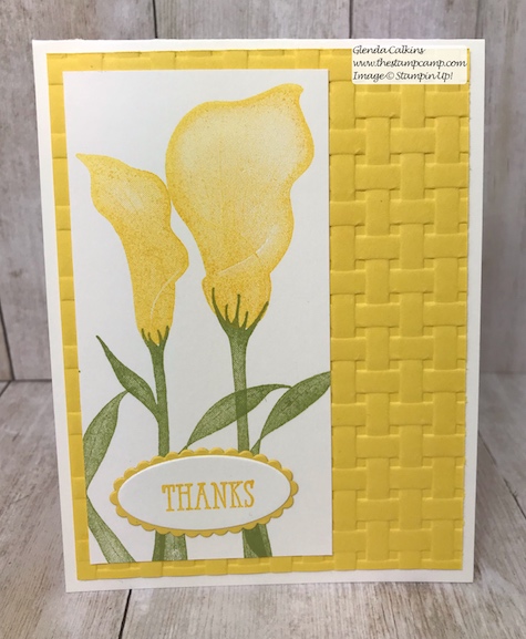 This is the last week you can get the Lasting Lilly stamp set for FREE through Stampin' Up!  Sale-a-bration ends March 31.  Details on my blog: www.thestampcamp.com #stampinup #saleabration #thestampcamp #cards