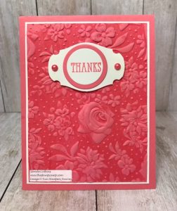 Country Floral Sale-a-bration Embossing Folder
