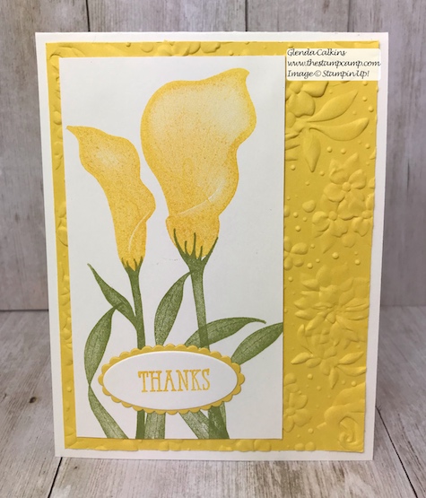 This is the last week you can get the Lasting Lilly stamp set for FREE through Stampin' Up!  Sale-a-bration ends March 31.  Details on my blog: www.thestampcamp.com #stampinup #saleabration #thestampcamp #cards