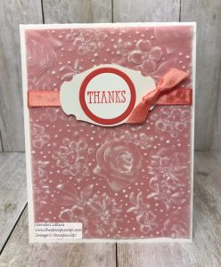 Country Floral Embossing Folder in Vellum