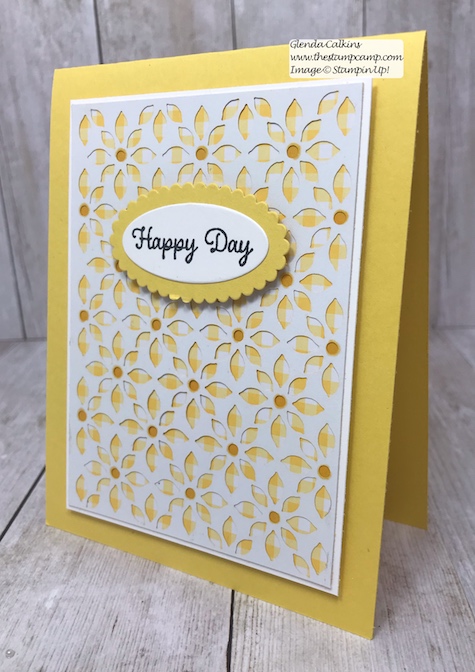 The intricate paper is from the Delightfully Detailed Laser Cut Specialty Paper from Stampin' Up!  Details on my blog: www.thestampcamp.com #stampinup #thestampcamp #glendasblog #cards