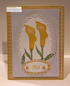 Lasting Lily in Daffodil Delight Gingham