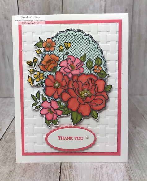 Multi-colored Lovely Lattice using the Blends from Stampin' Up!  The Lovely Lattice stamp set is free with a min. $50.00 order.  See my blog for details: www.thestampcamp.com Deal ends March 2019 #thestampcamp #stampinup #saleabration
