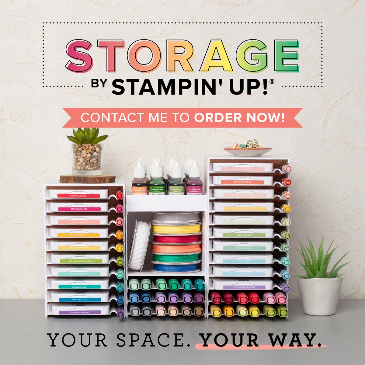 New Stampin' Storage System from Stampin' Up! details: www.thestampcamp.com #stampinup #thestampcamp #storage #stamps