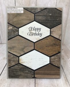 Faux Wood Tile with the Tailored Tag Punch