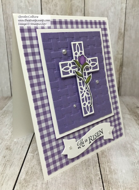 His Grace stamp set perfect for your Easter cards from Stampin' Up!  details on my blog: www.thestampcamp.com #stampinup #thestampcamp #Easter, #glendasblog