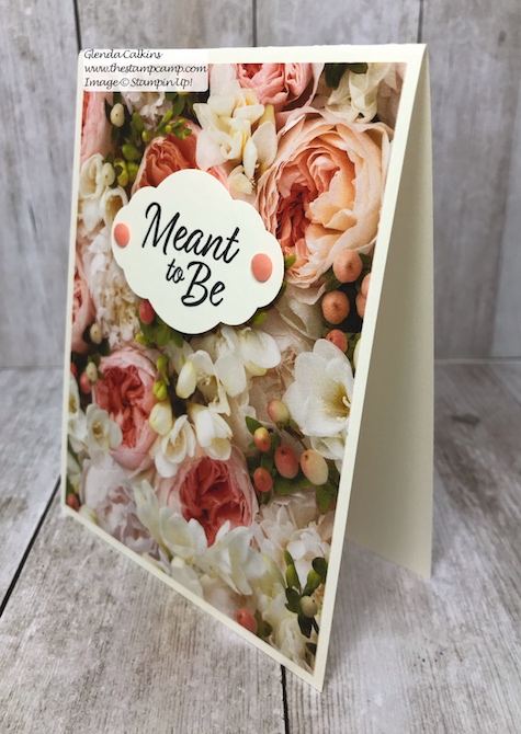 Let the beauty of the Designer Series Papers be the focal point and do the work for your cards.  Visit my blog: www.thestampcamp.com #thestampcamp #stampinup #wedding #handmadecards