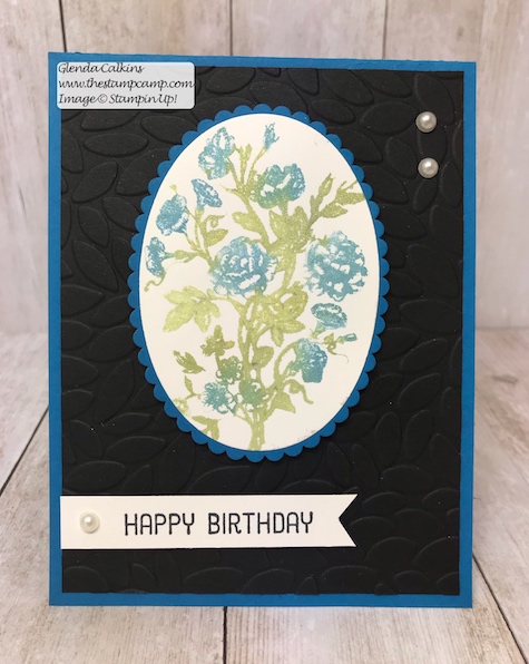 Multi-coloring a Stamp with Brusho Crystals can be so much fun! Brusho is fun crystals that dissolves when wet. You can do lots of different techniques with this product. #thestampcamp #stampinup #brushocrystals #techniques