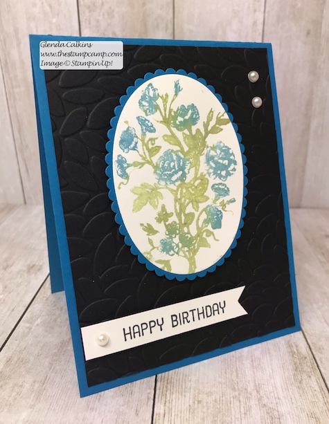 Multi-coloring a Stamp with Brusho Crystals can be so much fun! Brusho is fun crystals that dissolves when wet. You can do lots of different techniques with this product. #thestampcamp #stampinup #brushocrystals #techniques