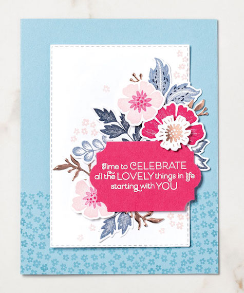 This is a different type Kit from Stampin' Up! You can create boxes, bags, cards or scrapbook pages using this kit. Details on my blog: www.thestampcamp.com #cardkit, #stampinup #thestampcamp