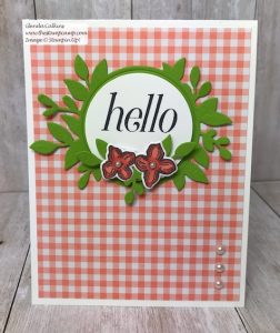 Hello Card with the Floral Frames Stamp Set