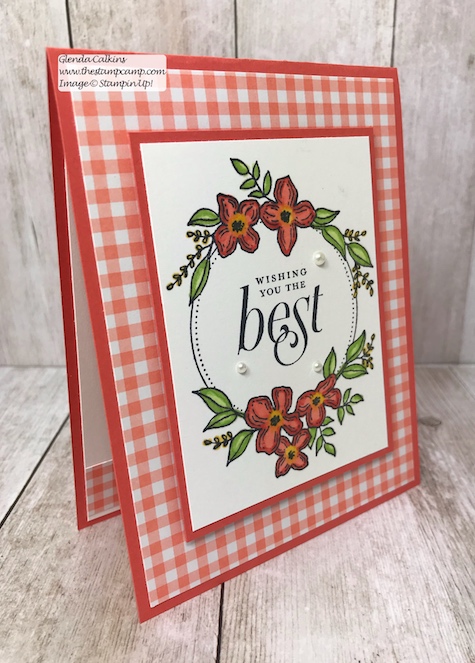 A simple card for wedding or anniversary. This is the retiring Floral Frames Bundle from Stampin' Up! Purchase it soon before it is gone for good! Details: www.thestampcamp.com #thestampcamp, #stampinup #retiring #handmade