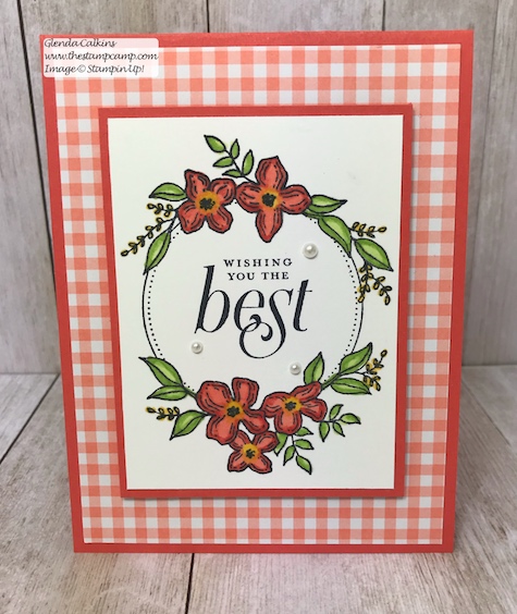 A simple card for wedding or anniversary. This is the retiring Floral Frames Bundle from Stampin' Up! Purchase it soon before it is gone for good! Details: www.thestampcamp.com #thestampcamp, #stampinup #retiring #handmade