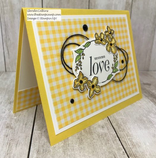 A simple card just to say Love you. This is the retiring Floral Frames Bundle from Stampin' Up! Purchase it soon before it is gone for good! Details: www.thestampcamp.com #thestampcamp, #stampinup #retiring #handmade