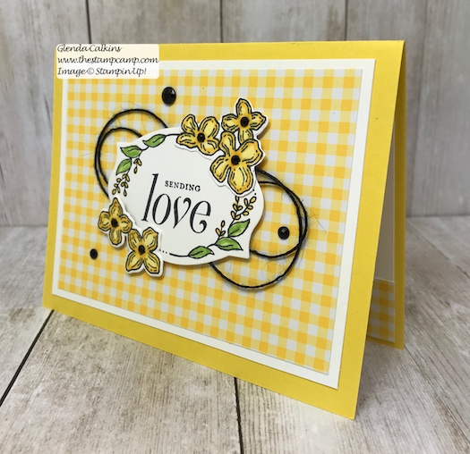 A simple card just to say Love you. This is the retiring Floral Frames Bundle from Stampin' Up! Purchase it soon before it is gone for good! Details: www.thestampcamp.com #thestampcamp, #stampinup #retiring #handmade