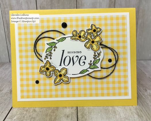 A simple card just to say Love you. This is the retiring Floral Frames Bundle from Stampin' Up! Purchase it soon before it is gone for good! Details: www.thestampcamp.com #thestampcamp #stampinup #retiring #handmade