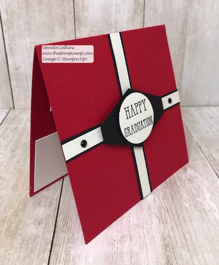 It's Graduation Month; time for those gift card holders.  Details can be found on my blog: www.thestampcamp.com Video on my YouTube channel "the stamp camp" #stampinup #giftcardholder #graduation #thestampcamp