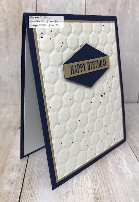Today's technique is the Reinker splatter technique. Super easy and the video is on my blog and YouTube channel "the stamp camp". #stampinup, #masculine, #technique #thestampcamp