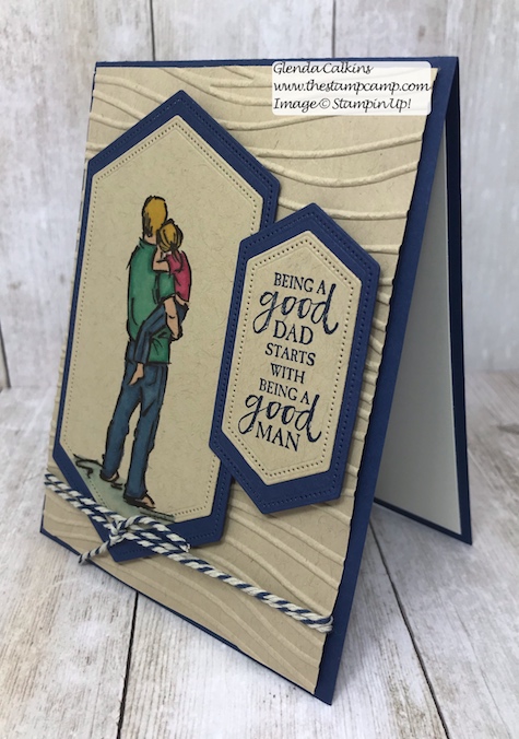 This is from the A Good Man Stamp Set from Stampin' Up! It is available to purchase on my blog. Here is the direct link: https://wp.me/p59VWq-a7N . #stampinup #masculine #cards #fathersday