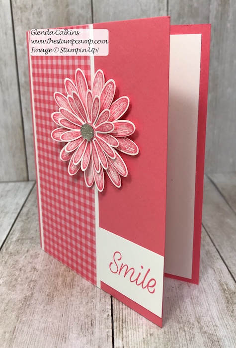 This is my featured stamp set for June it is the New Daisy Lane Bundle and I also added the Daisy punch. The bundle has the smaller Daisy punch in it. Details on my blog: https://wp.me/p59VWq-acu #stampinup #thestampcamp #daisylane #stamps