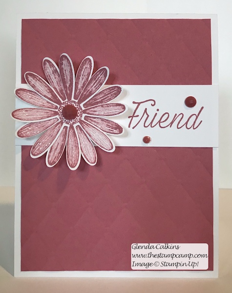 This is the Stampin' Up! Daisy Lane stamp set in all the New 2019/2021 In Colors. Details on my blog here: https://wp.me/p59VWq-a9K #stampinup #thestampcamp #InColors #cards #stamps