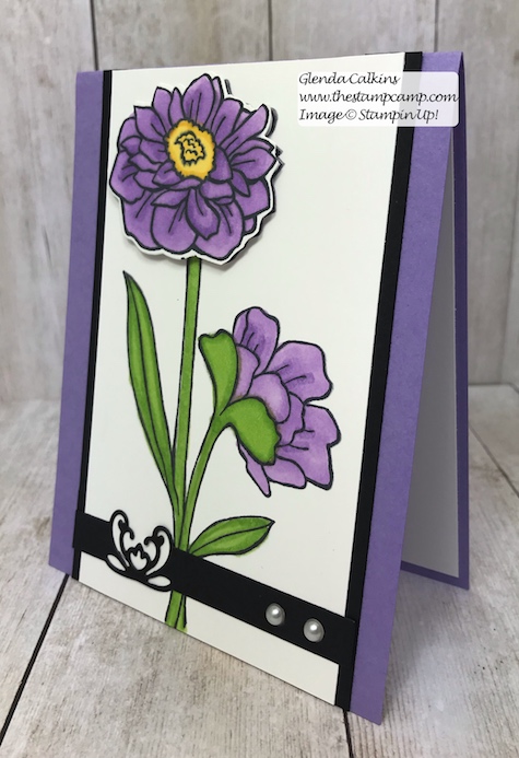 This is the Band Together Bundle which has Detailed Bands Dies with the Stamp set from Stampin' Up! Details on my blog here: https://wp.me/p59VWq-ad8 #stampinup #thestampcamp #bandtogether #dies #flowers