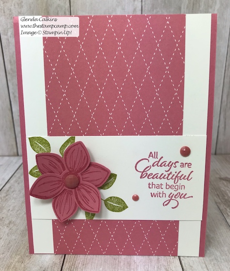 This is the Rococo Rose In Color from Stampin' Up! It is part of the 2019-2021 In Colors. Details can be found on my blog here: https://wp.me/p59VWq-afC #stampinup #thestampcamp #incolors #floralessence