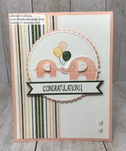 Stampin' Up! Little Elephant Baby Card