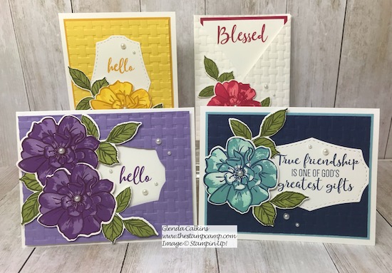 To A Wild Rose my featured stamp set for August from Stampin' Up! Details and ordering available on my blog here: https://wp.me/p59VWq-ahH . #stampinup #wildrose #thestampcamp #stamps