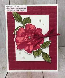 Wild Rose Gift Card Holder and a Card