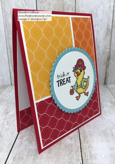 This is the Birds of a Feather stamp set from Stampin' Up! It has a cute little critter to take you from Halloween through Valentine's Day! Details and PDF File on my blog here: https://wp.me/p59VWq-aoL #stampinup #birdsofafeather #thestampcamp #stamps