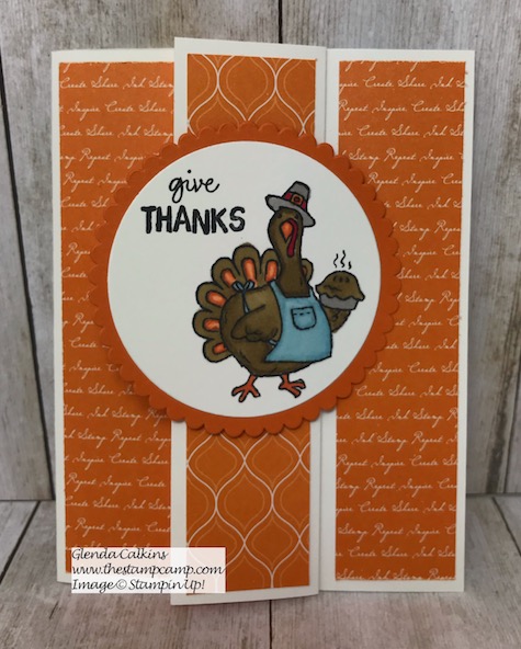 Birds of a Feather from Stampin' Up! has 4 little critters for your upcoming holiday cards or projects. Today's card features Tom the Turkey. Details on my blog here: https://wp.me/p59VWq-ap2 #stampinup #thanksgiving #thestampcamp #birdsofafeather